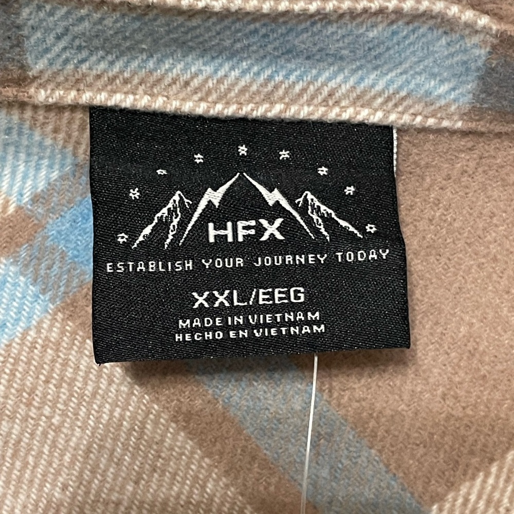 HFX Women's Heavy Flannel Plaid Shirt Jacket Size: XXL - Picture 2 of 14